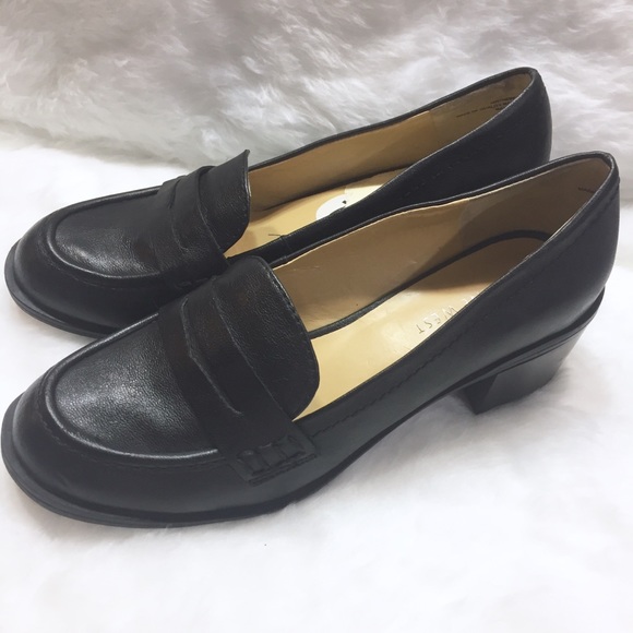 nine west penny loafer heels